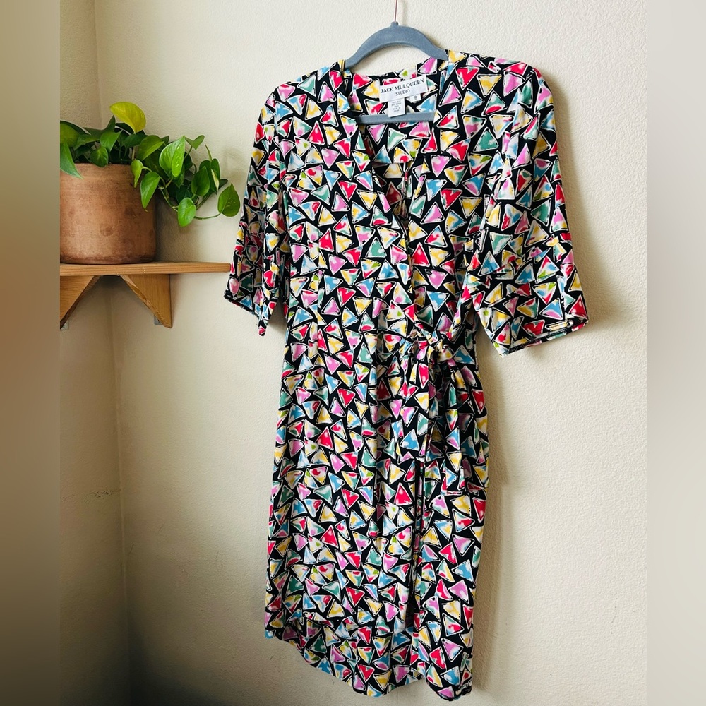 Vintage Silk Wrap Dress